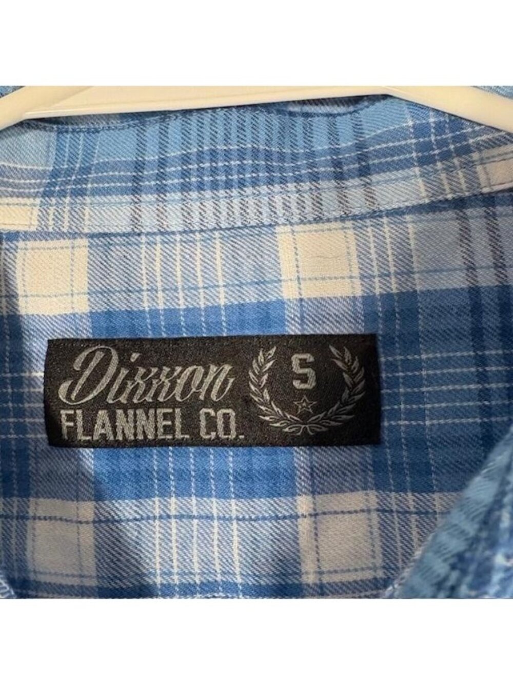 Dixxon Flannel Co. Shirt Dress Womens Small Blue Plaid Belted Long Sleeve - Picture 3 of 7